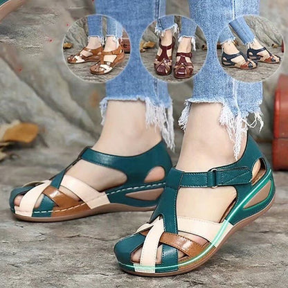 flowersverse Fashionkova  Fashion Women Sandals Sli On Round Female Slippers Casual Comfortable Outdoor Fashion Sunmmer Flat Plus Size Shoes Women