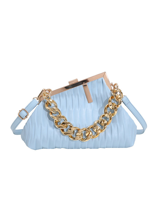 flowersverse Stylish Chains PU Bags Accessories