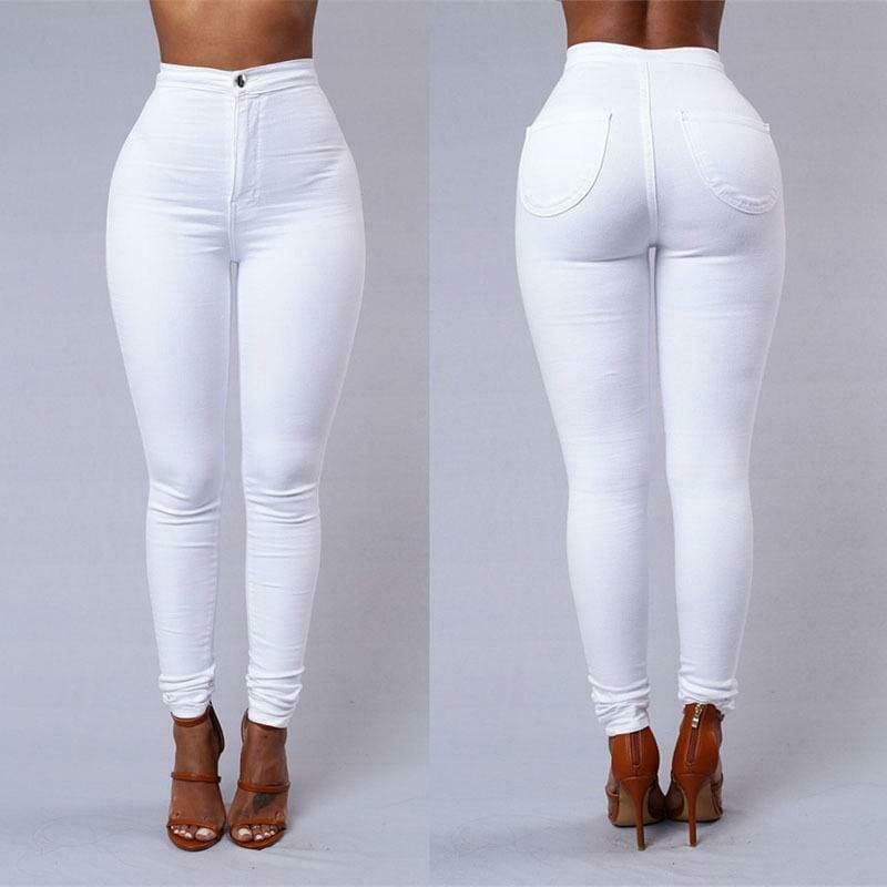 flowersverse Female Trousers High Waist Stretch Slim Pencil Trousers Women Clothing Pants Sexy Ladies Plus Size Skinny Pants S-3XL