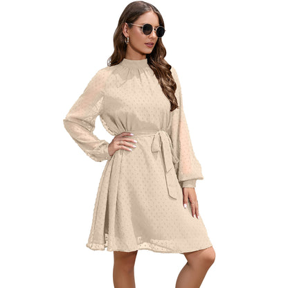 flowersverse Guest Formal Long Sleeve Elegant Swiss Dresses