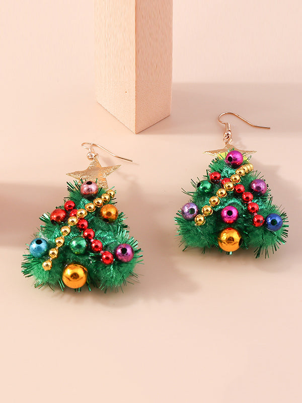 flowersverse Christmas Tree Earrings Accessories