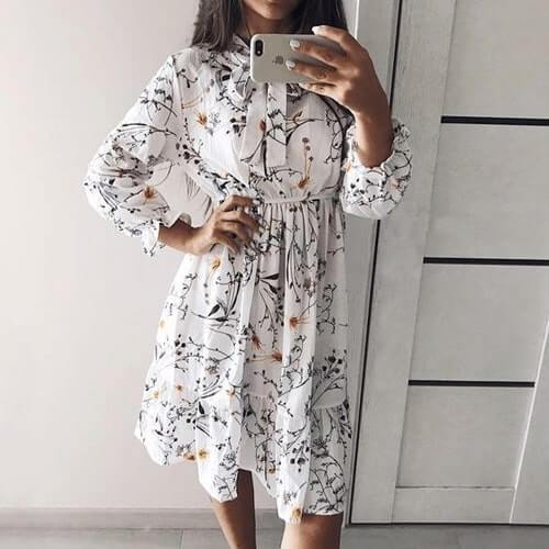 flowersverse Chiffon floral dress