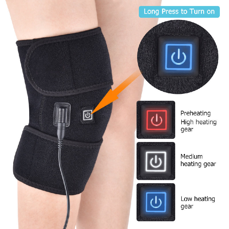 flowersverse Arthritis Knee Pad Support Braces Infrared Heating Therapy Rehabilitation Assistance Recovery Aid Arthritis Knee Pain Relief Pad