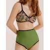 flowersverse Reversible Floral Print Bikini Set