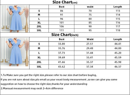 flowersverse Women's Deep V Neck Sexy Swing Formal Party Dress