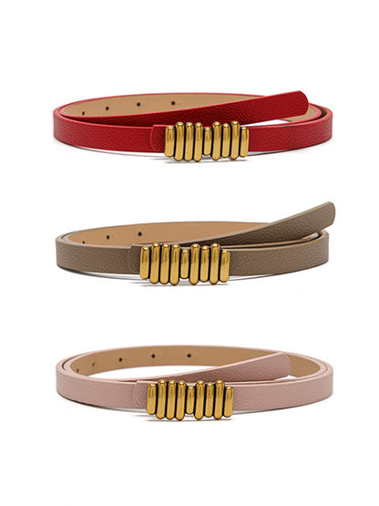 flowersverse Urban Fashion 6 Colors Simple PU Belt