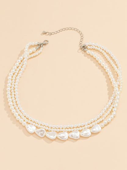 flowersverse Original Vintage Multi-Layered Pearl Necklace