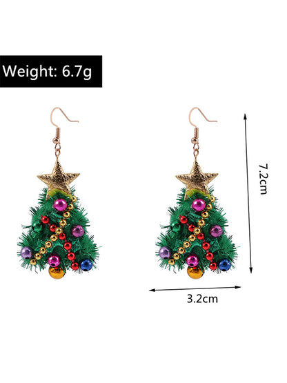 flowersverse Christmas Tree Earrings Accessories