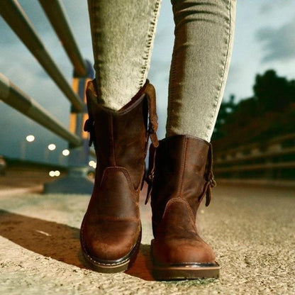 flowersverse Vintage Cowboy Martin Boots