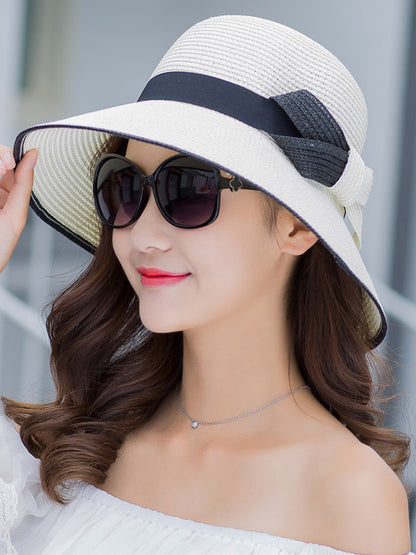 flowersverse Original Bow Sun-Protection Dome Hat