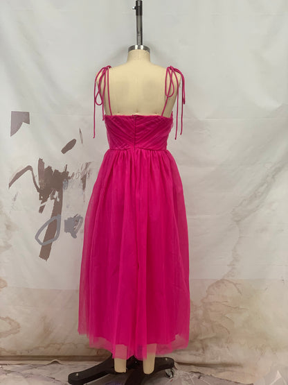 flowersverse Women's Summer Dress Mesh Formal Party Party Slip Dress