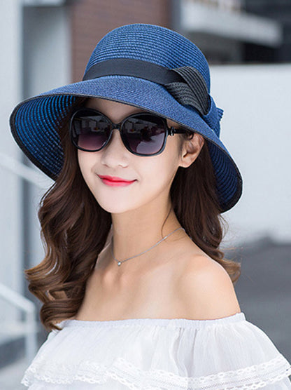 flowersverse Original Bow Sun-Protection Dome Hat