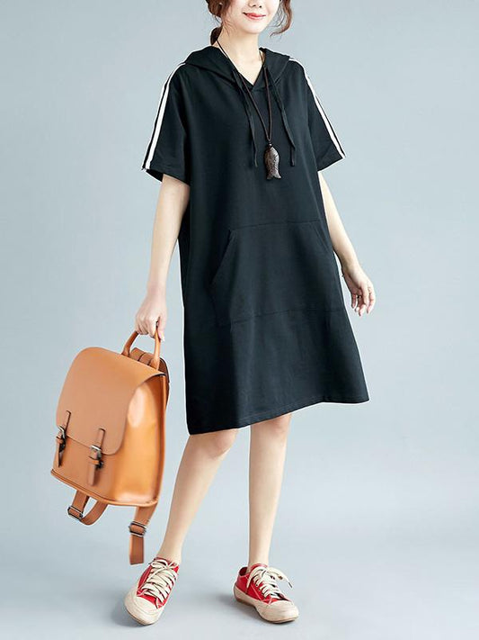 flowersverse Casual With Pocket Hoodies&Dress