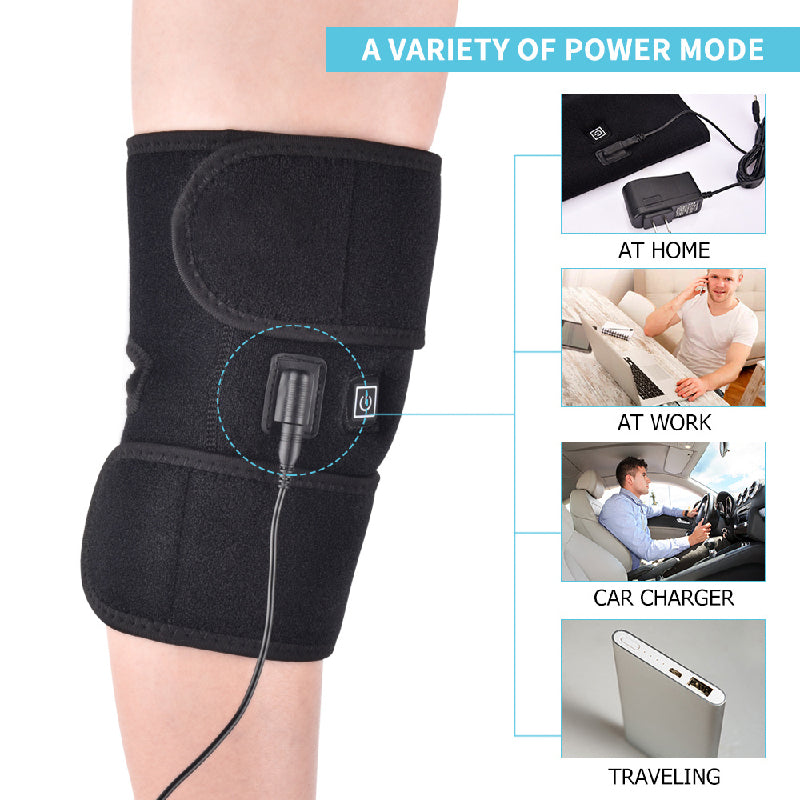 flowersverse Arthritis Knee Pad Support Braces Infrared Heating Therapy Rehabilitation Assistance Recovery Aid Arthritis Knee Pain Relief Pad