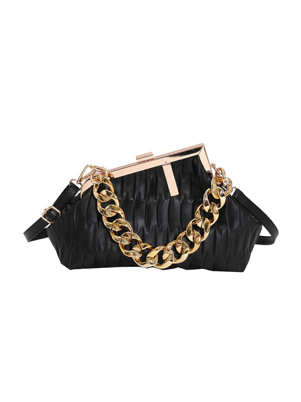 flowersverse Stylish Chains PU Bags Accessories