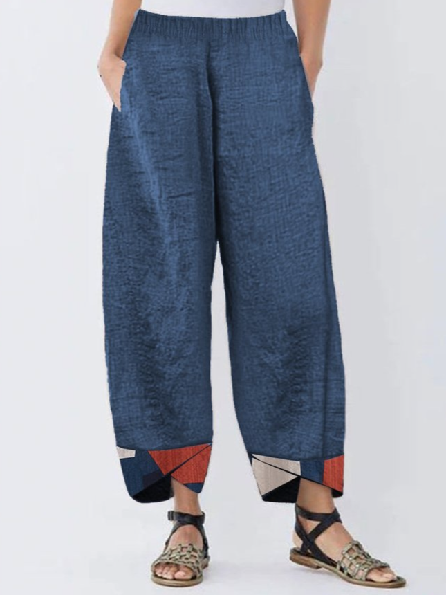 flowersverse Plus Size Loose Casual Pants