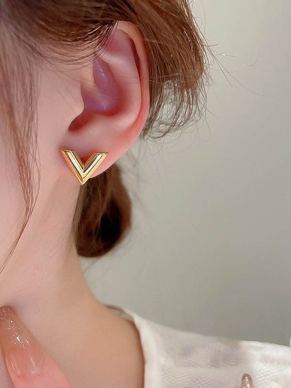 flowersverse Geometric Solid Color Earrings Accessories