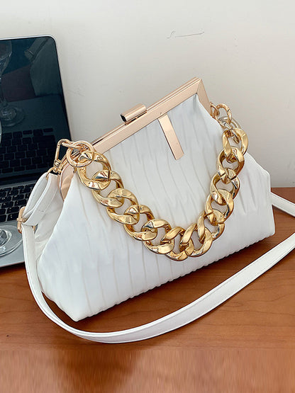 flowersverse Stylish Chains PU Bags Accessories