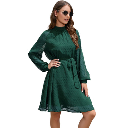 flowersverse Guest Formal Long Sleeve Elegant Swiss Dresses