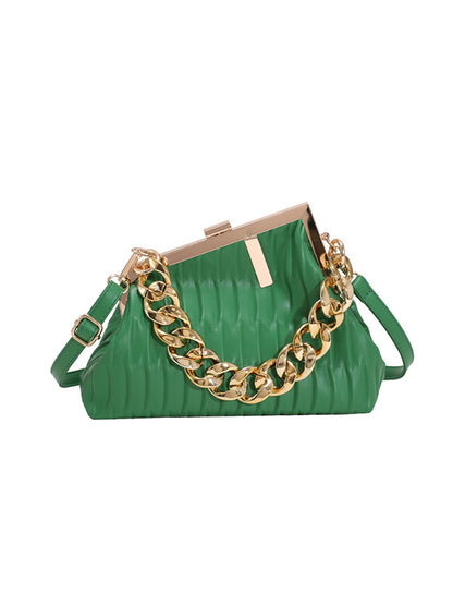 flowersverse Stylish Chains PU Bags Accessories