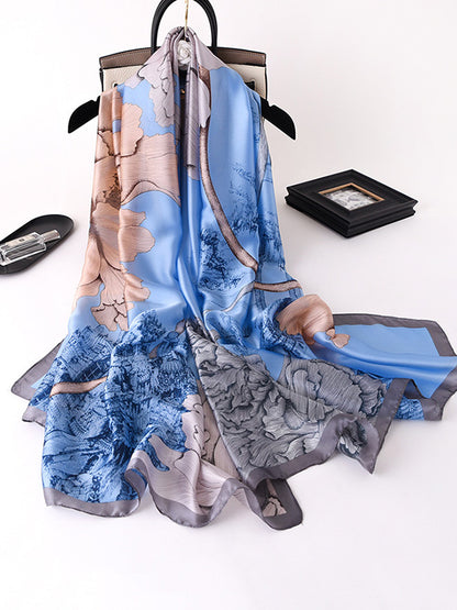 flowersverse Vacation Floral Printed Shawl&Scarf