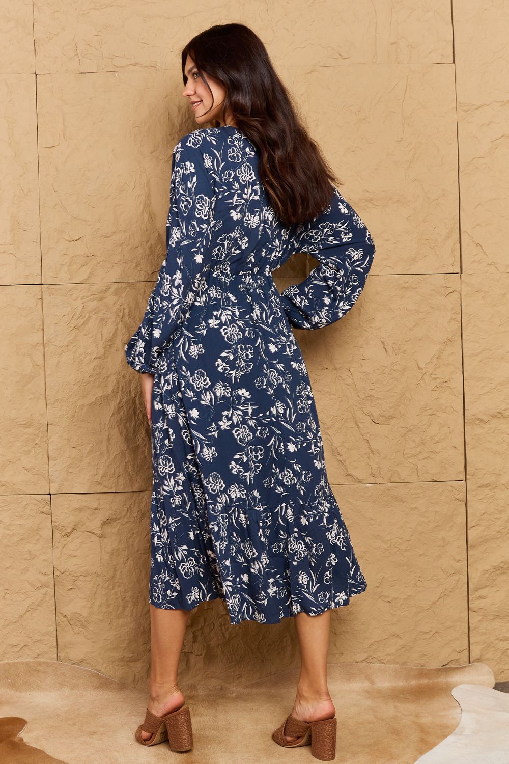 flowersverse Night Out Floral Midi Dress