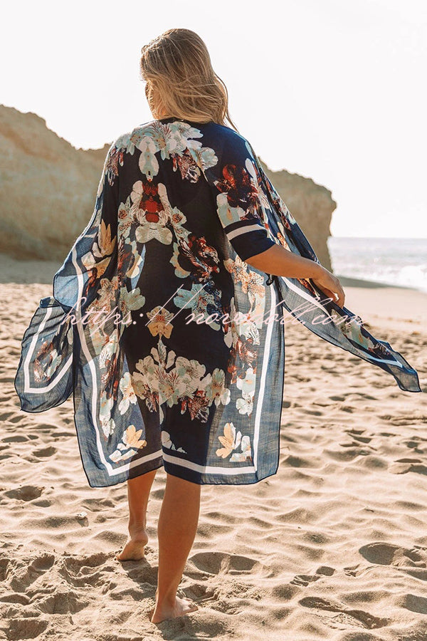 flowersverse Savor The Sunlight Floral Print Cover-Up