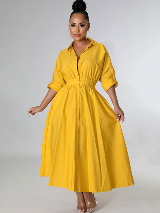 flowersverse Long Sleeve Solid Color Bodycon Maxi Dresses