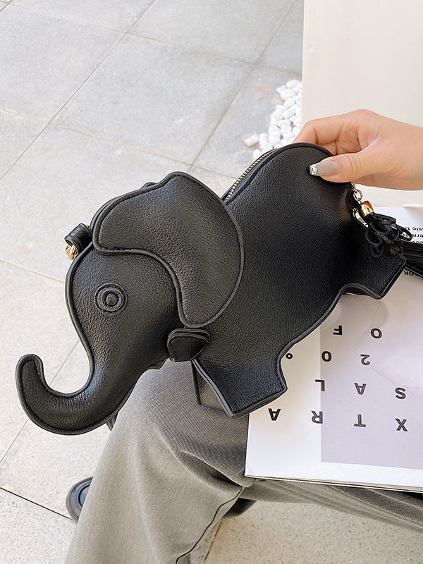 flowersverse PU Elephant Shape Shoulder Bag Handbag