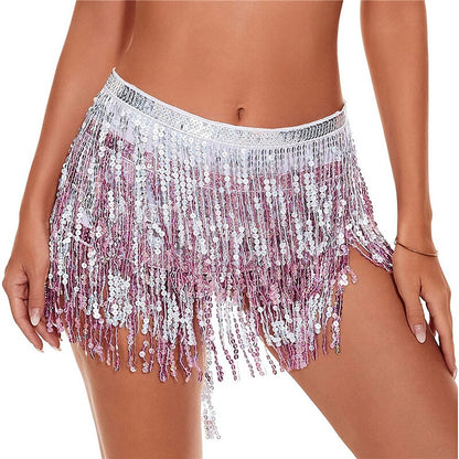 flowersverse Women's Swimwear Cover Up Swim Shorts Normal Swimsuit Tassel Pure Color Silver Black Blue Purple Gold Bathing Suits Sexy Vacation Neutral