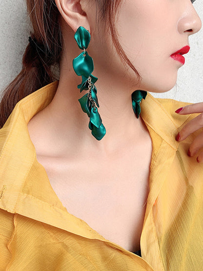 flowersverse Stylish Tasseled Acrylic Earrings Accessories