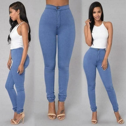 flowersverse Female Trousers High Waist Stretch Slim Pencil Trousers Women Clothing Pants Sexy Ladies Plus Size Skinny Pants S-3XL