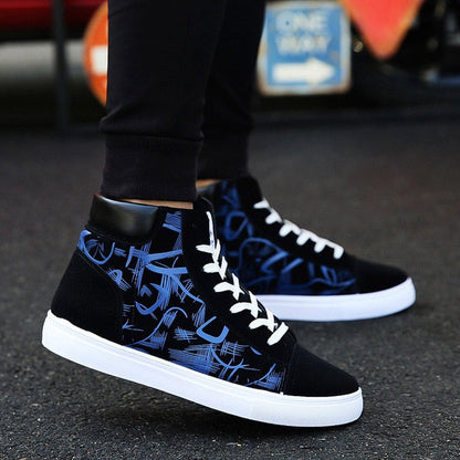 flowersverse Fashion Men Shoes New Men Casual Shoes High Top Sneakers Men Vulcanized Shoes Platform Sneakers Quality Mens Sneakers Masculinas