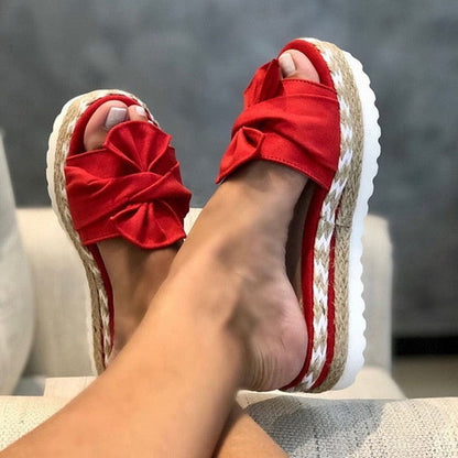 flowersverse latform Wedges Slippers Women Sandals New Female Shoes Fashion Heeled Shoes Casual Summer Slides Slippers Women